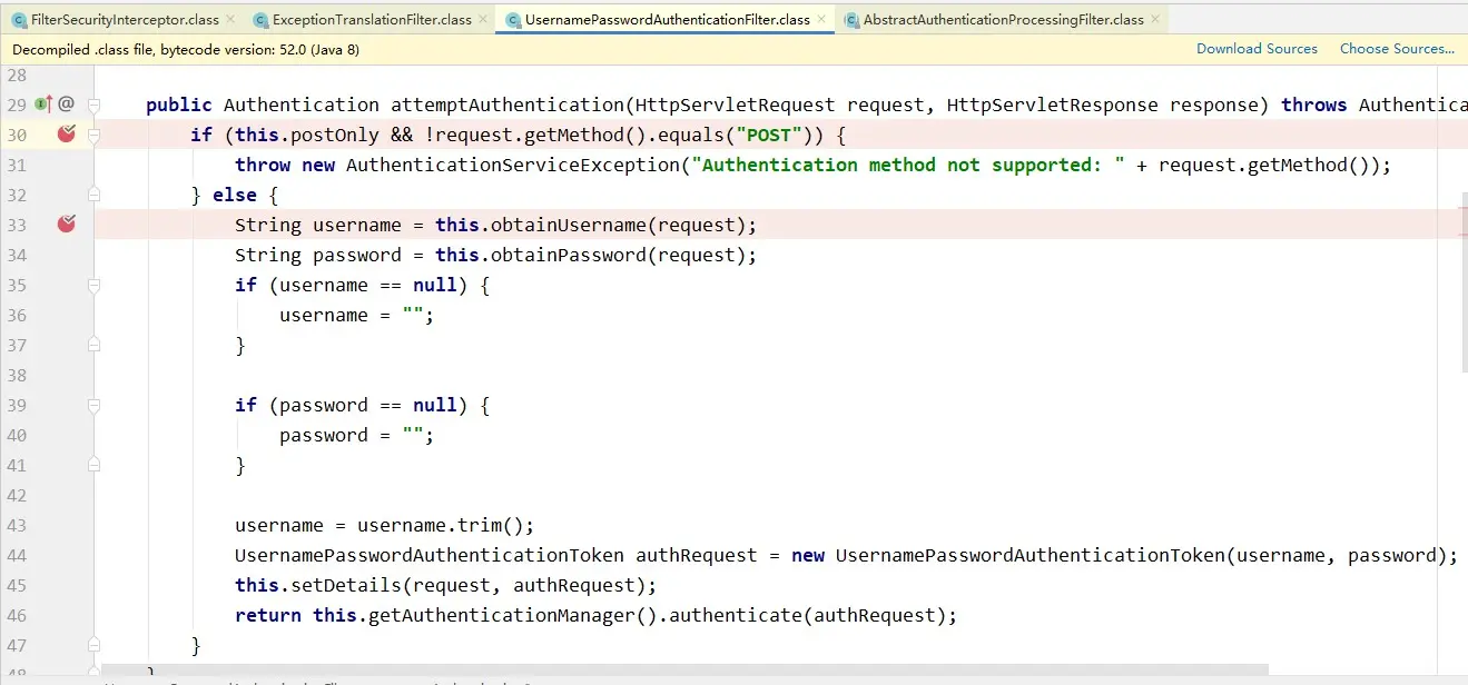 UsernamePasswordAuthenticationFilter